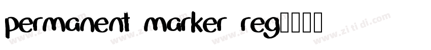 permanent marker reg字体转换